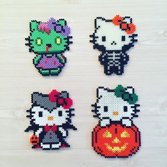 hello-kitty-halloween-perles-hama-grille